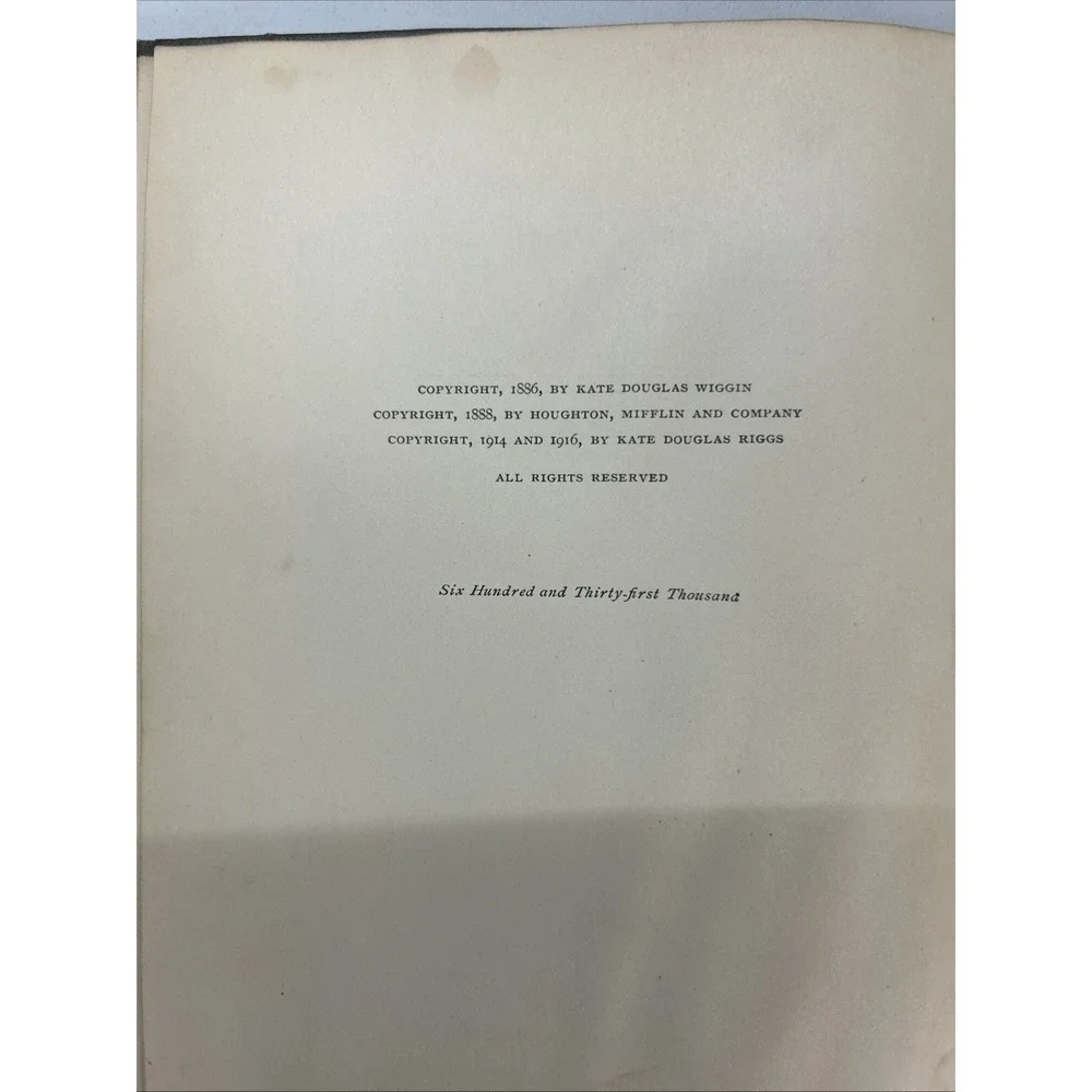 Antique Book 1916 Christmas The Birds Xmas Carol Houghton Mifflin Kate Wiggin